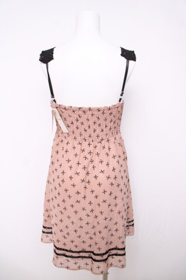 画像2: axes femme / リボン柄フロッキーチュニ M アワピンク Y-26-03-18-091-AX-OP-SZ-ZY (2)