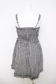 画像2: axes femme / ギンガムシャーリングキャミワンピース M 黒 Y-26-03-18-094-AX-OP-SZ-ZY (2)