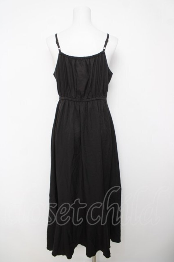 画像2: axes femme / ラッフルフリルキャミワンピース F 黒 Y-26-03-18-095-AX-OP-SZ-ZY (2)