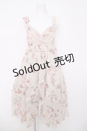 画像: axes femme / チューリップ柄イレヘムワンピース M 生成り Y-26-03-18-101-AX-OP-SZ-ZY