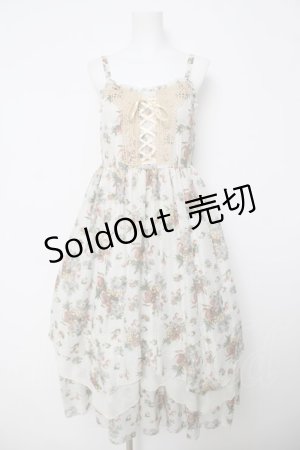 画像: axes femme / フルーツ柄イレヘムロングワンピース M オフ白 Y-26-03-18-102-AX-OP-SZ-ZY