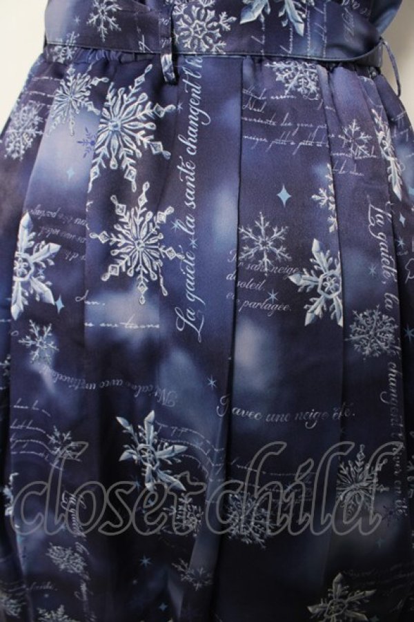 画像3: axes femme / トゥインクルスノー柄ワンピース M 紺 Y-26-03-18-104-AX-OP-SZ-ZY (3)