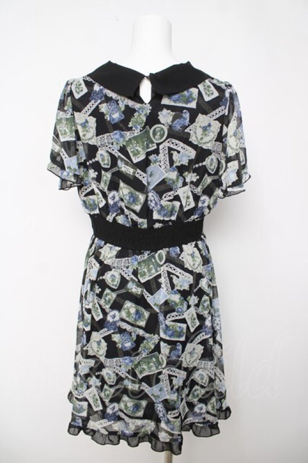 画像2: axes femme / レースコラージュ柄ワンピース  黒 Y-26-03-18-111-AX-OP-SZ-ZY (2)