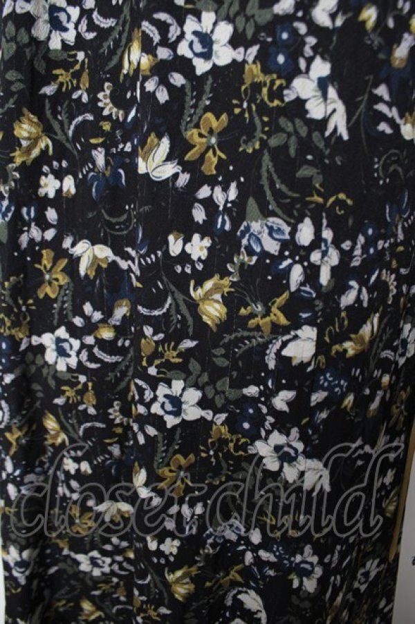 画像3: axes femme / 小花プリントチョーカーワンピース M 黒 Y-26-03-18-116-AX-OP-SZ-ZY (3)