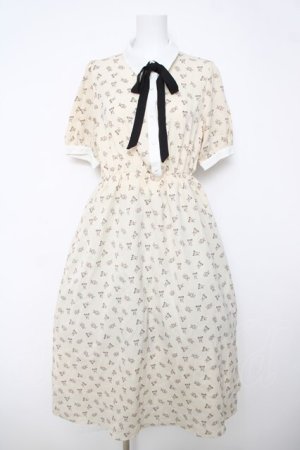 画像: axes femme POETIQUE / ベアドットシャツ風ワンピース M 生成り Y-26-03-18-117-AX-OP-SZ-ZY