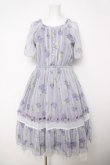 画像1: axes femme / 紫陽花シフォンワンピース M ラベンダー Y-26-03-18-122-AX-OP-SZ-ZY (1)