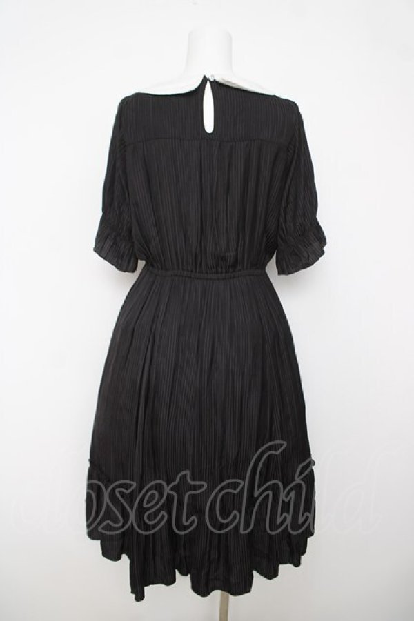 画像2: axes femme / シアーストライプワンピース  黒 Y-26-03-18-124-AX-OP-SZ-ZY (2)