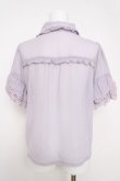 画像2: axes femme / シアーフリル丸襟ブラウス  ラベンダー Y-26-03-18-014-AX-BL-SZ-ZY (2)