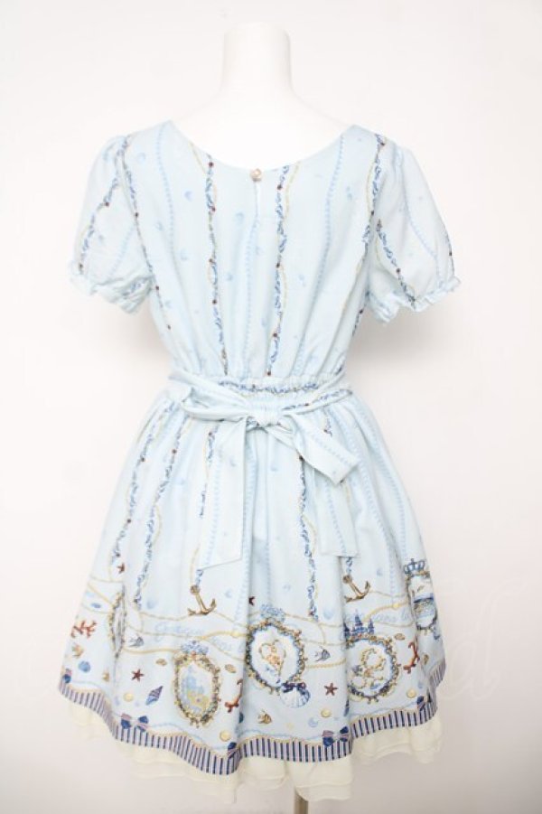 画像2: axes femme / マリン柄チュニック M サックス Y-26-03-18-132-AX-OP-SZ-ZY (2)