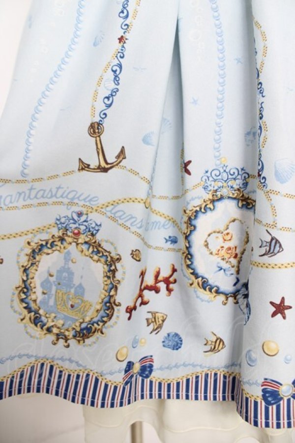 画像3: axes femme / マリン柄チュニック M サックス Y-26-03-18-132-AX-OP-SZ-ZY (3)