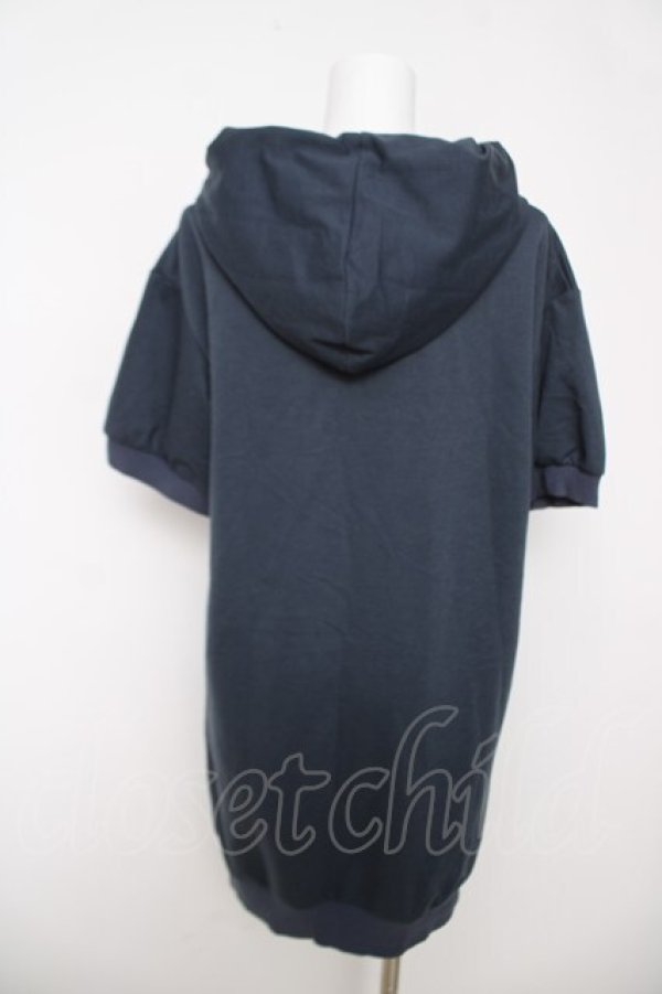 画像2: Rydia / コスメptフードワンピース M 紺 Y-26-03-18-137-PU-OP-SZ-ZY (2)