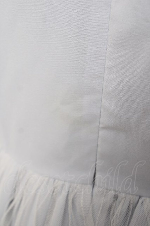 画像3: LODISPOTTO / ドットチュール切替ワンピース M サックス Y-26-03-18-142-LO-OP-SZ-ZY (3)