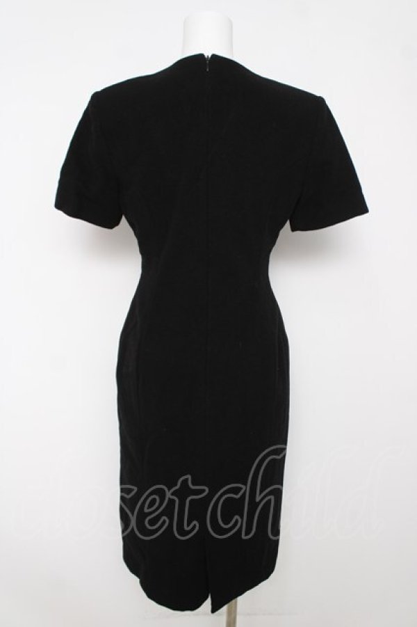 画像2: INGEBORG / ウール半袖ワンピース  黒 Y-26-03-18-143-LO-OP-SZ-ZY (2)