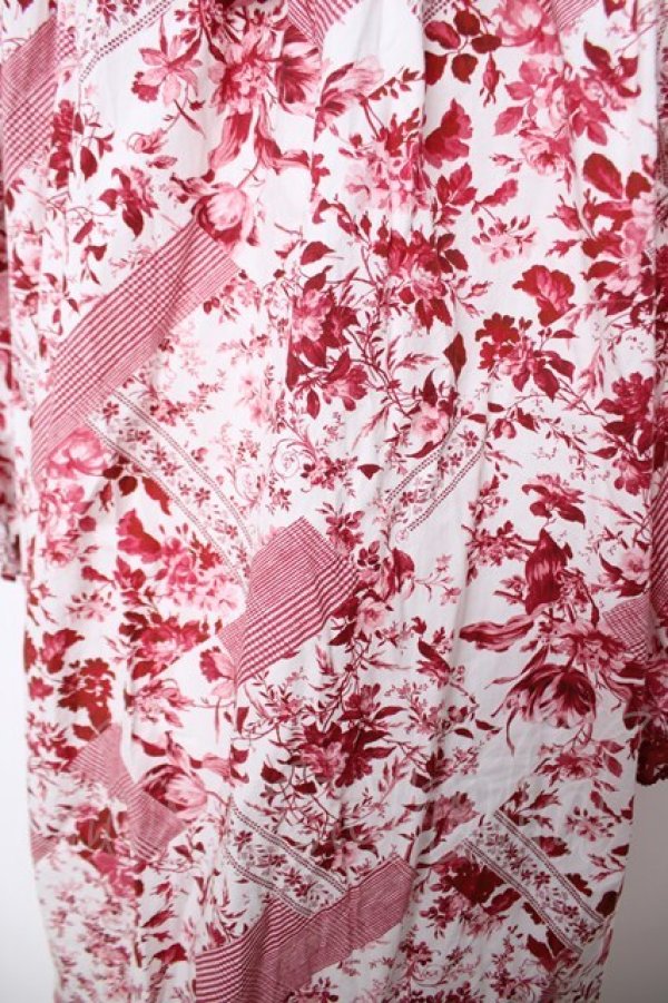 画像3: PINK HOUSE / Porcelain Flowere柄ワンピース F 赤 Y-26-03-18-144-LO-BL-SZ-ZY (3)