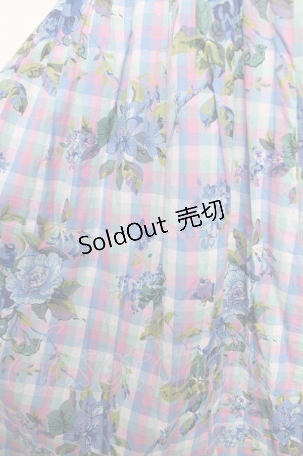 画像3: Jane Marple Dans Le Salon / ローズマドラス タブリエワンピース M ブルー Y-26-03-18-146-JM-OP-SZ-ZY (3)