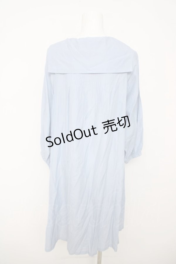 画像2: Jane Marple / Vintage Poplinワンピース M サックス Y-26-03-18-147-JM-OP-SZ-ZY (2)