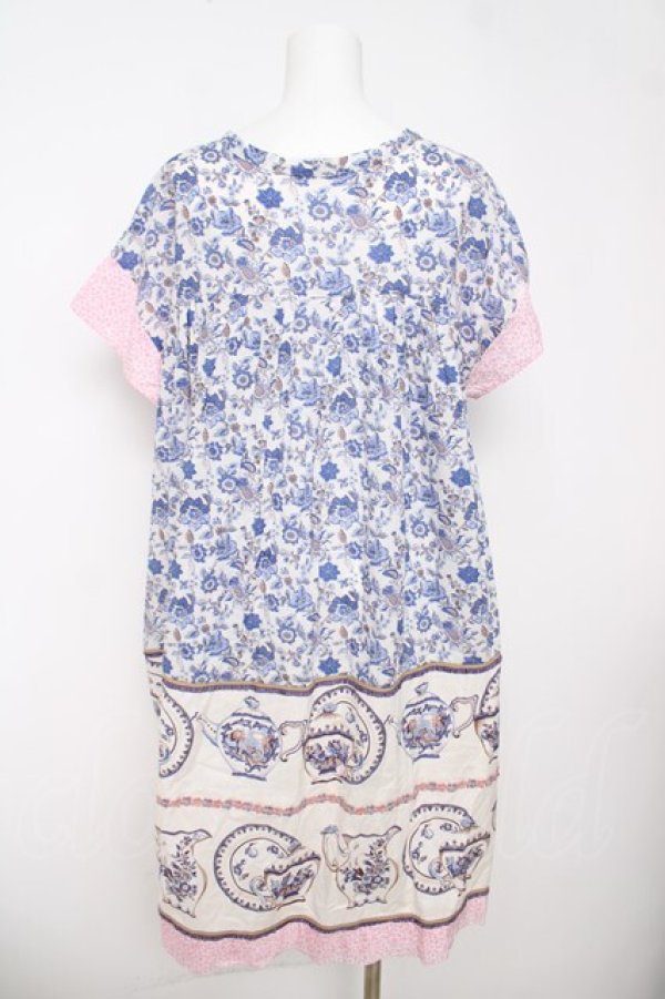 画像2: Jane Marple Dans Le Salon / マイセンコレクションのグラニーワンピース M ネイビー Y-26-03-18-148-JM-OP-SZ-ZY (2)