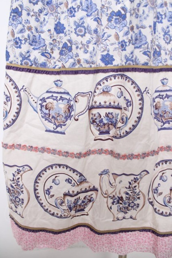 画像3: Jane Marple Dans Le Salon / マイセンコレクションのグラニーワンピース M ネイビー Y-26-03-18-148-JM-OP-SZ-ZY (3)