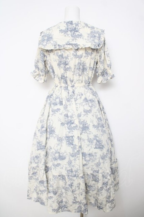 画像2: m petit by misako / トワルドジュイワンピース S 淡青 Y-26-03-18-150-LO-OP-SZ-ZY (2)