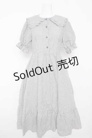 画像: m petit by misako / AM*ギンガムCHKワンピース M 中灰 Y-26-03-18-151-LO-OP-SZ-ZY
