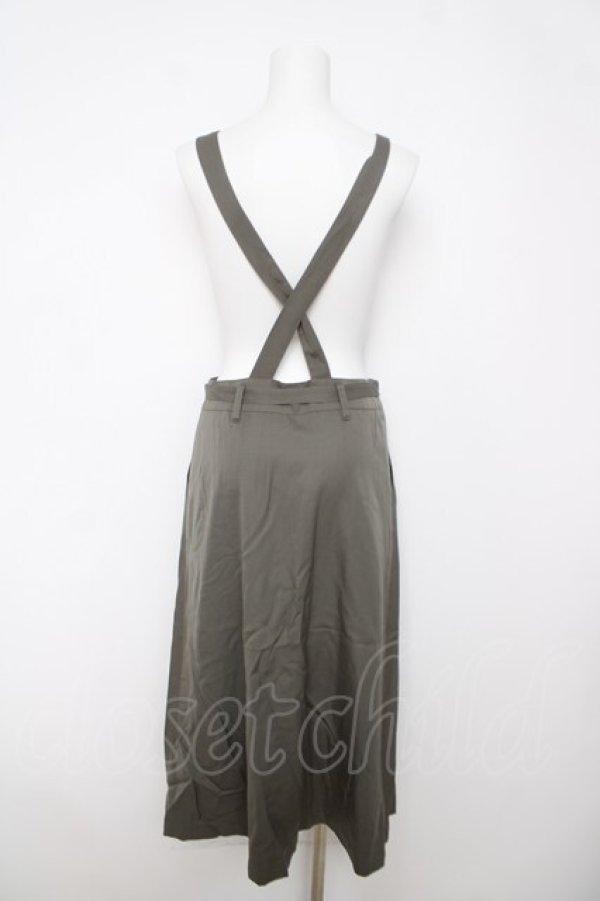 画像2: KANEKO ISAO / サロぺジャンパースカート F カーキグリーン Y-26-03-18-153-EL-SK-SZ-ZY (2)