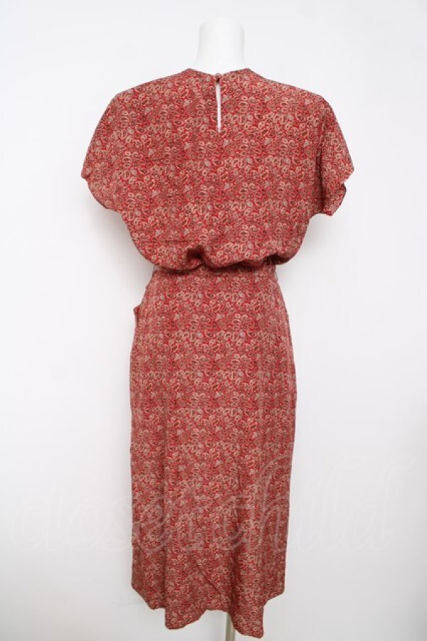 画像2: INGEBORG / ペイズリー柄ワンピース F 赤 Y-26-03-18-154-LO-OP-SZ-ZY (2)