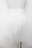 画像2: Ank Rouge / ふくれジャガードフロントパールスカート  白 Y-26-03-18-159-CA-SK-SZ-ZY (2)
