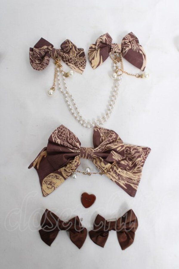 画像4: 豹了个猫 / チャイナデザインワンピースセット  茶 Y-26-03-18-161-LO-OP-SZ-ZY (4)