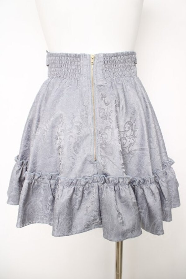 画像2: Rojita / ハートバックルベルトボリュームスカート  サックス Y-26-03-18-164-LO-SK-SZ-ZY (2)