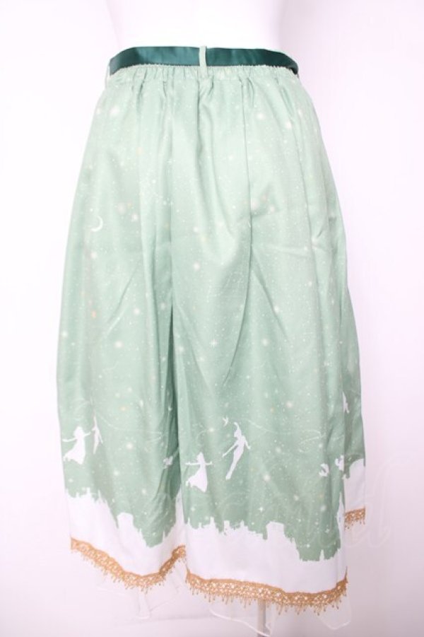 画像2: axes femme / ピーター・パン/プリントスカート F グリーン Y-26-03-18-165-AX-SK-SZ-ZY (2)