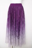 画像1: axes femme / グラデレースサーキュラースカート F パープル Y-26-03-18-174-AX-SK-SZ-ZY (1)