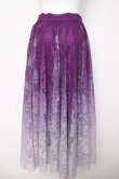 画像2: axes femme / グラデレースサーキュラースカート F パープル Y-26-03-18-174-AX-SK-SZ-ZY (2)
