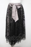 画像1: axes femme / レースサーキュラーミディスカート M 黒 Y-26-03-18-180-AX-SK-SZ-ZY (1)