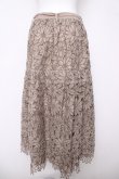 画像2: axes femme / フラワーレースロングスカート M ベージュ Y-26-03-18-182-AX-SK-SZ-ZY (2)
