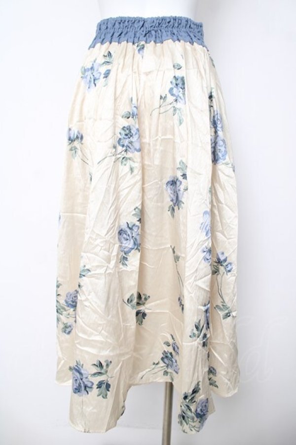 画像2: axes femme / ローズ柄ロングスカート M 生成り Y-26-03-18-186-AX-SK-SZ-ZY (2)