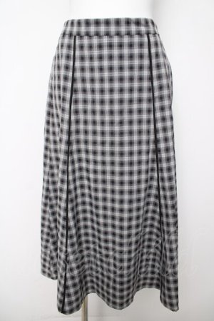 画像: axes femme POETIQUE / チェックマーメイドスカート M 黒 Y-26-03-18-187-AX-SK-SZ-ZY