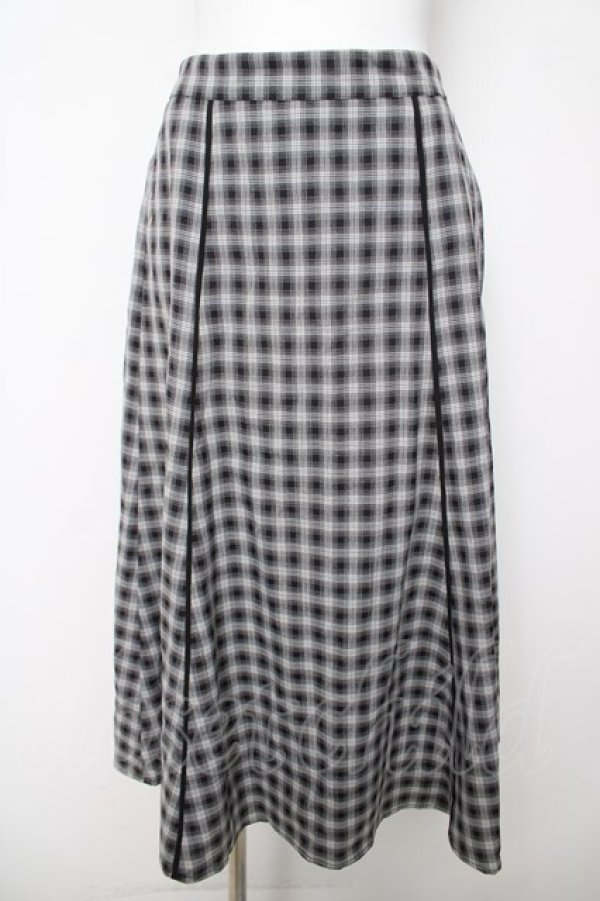 画像1: axes femme POETIQUE / チェックマーメイドスカート M 黒 Y-26-03-18-187-AX-SK-SZ-ZY (1)