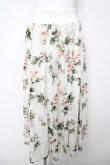 画像1: axes femme / 花柄転写スカート F 白 Y-26-03-18-189-AX-SK-SZ-ZY (1)