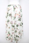 画像2: axes femme / 花柄転写スカート F 白 Y-26-03-18-189-AX-SK-SZ-ZY (2)