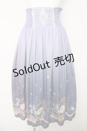 画像: axes femme / 海グラデ柄ワンピース M ラベンダー Y-26-03-18-197-AX-OP-SZ-ZY