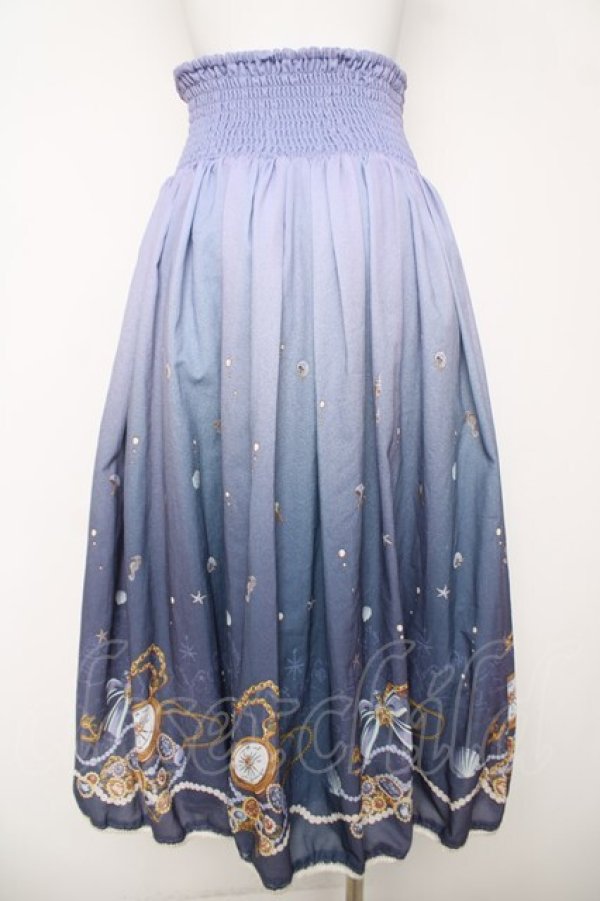 画像2: axes femme / 海グラデ柄ワンピース M ラベンダー Y-26-03-18-197-AX-OP-SZ-ZY (2)