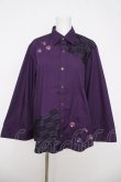 画像1: AXES-X / 矢羽根PT&桔梗刺繍シャツ  パープル Y-26-03-18-022-LO-BL-SZ-ZY (1)