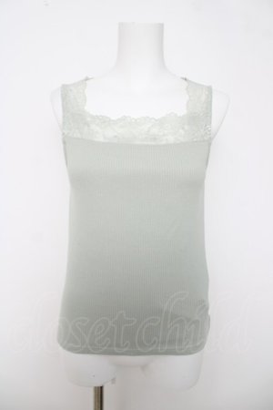 画像: axes femme / 2WAYレースリブタンク F ミント Y-26-03-18-003-AX-TO-SZ-ZY