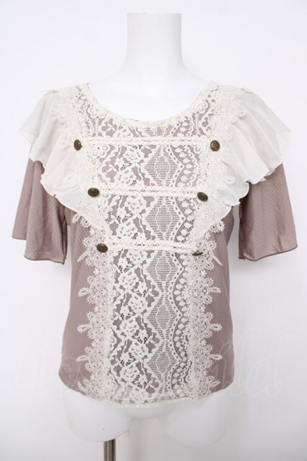 画像1: axes femme / ナポレオン風プルオーバー M モカ Y-26-03-18-031-AX-TO-SZ-ZY (1)