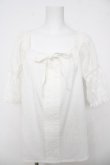 画像1: axes femme / 袖レース2WAYブラウス M 白 Y-26-03-18-033-AX-BL-SZ-ZY (1)