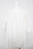 画像2: axes femme / 袖レース2WAYブラウス M 白 Y-26-03-18-033-AX-BL-SZ-ZY (2)