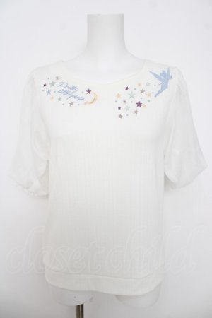 画像: axes femme / ピーター・パン/刺繍トップス F 生成り Y-26-03-18-041-AX-TO-SZ-ZY