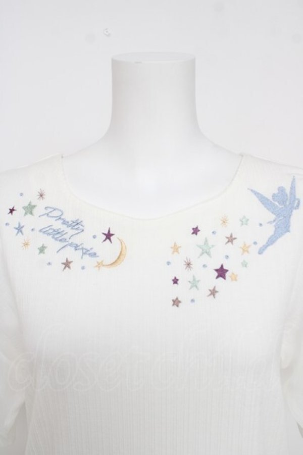 画像3: axes femme / ピーター・パン/刺繍トップス F 生成り Y-26-03-18-041-AX-TO-SZ-ZY (3)