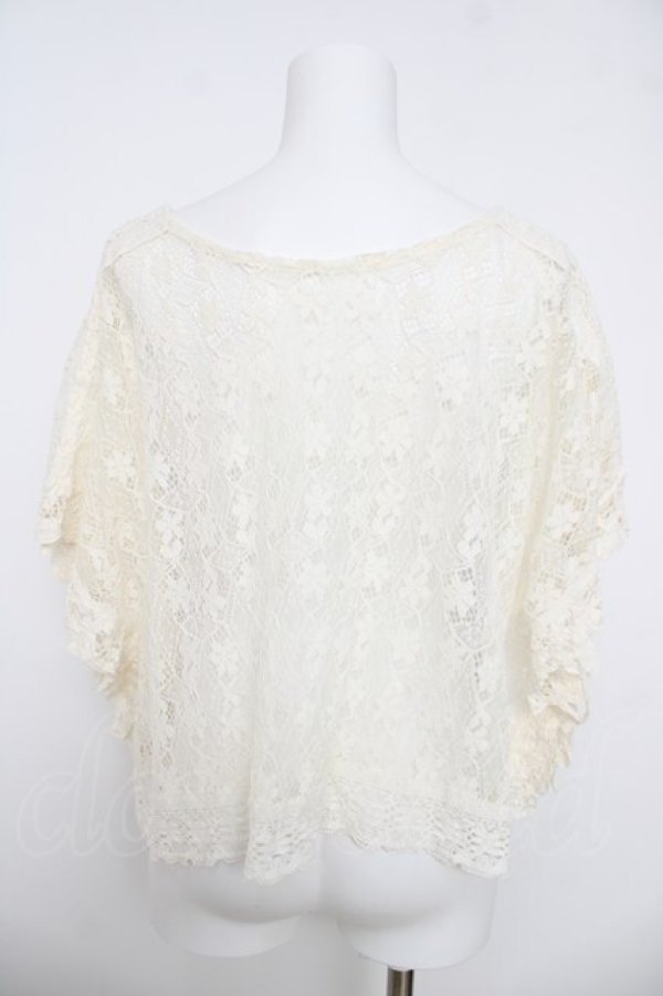 画像2: axes femme / レースポンチョ F 生成り Y-26-03-18-044-AX-TO-SZ-ZY (2)