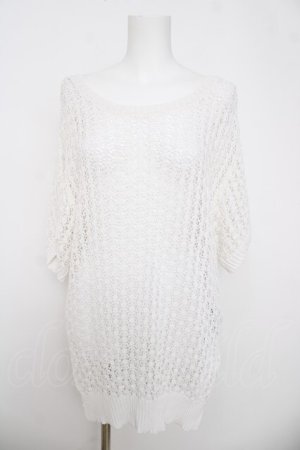 画像: axes femme / 前後２ＷＡＹジップニット F 白 Y-26-03-18-045-AX-TO-SZ-ZY